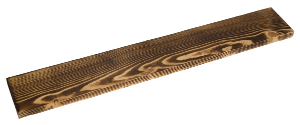 neue grosse Holzplanke geflammt 100cm x 14,5cm Holzstärke 2cm aus Nadelholz