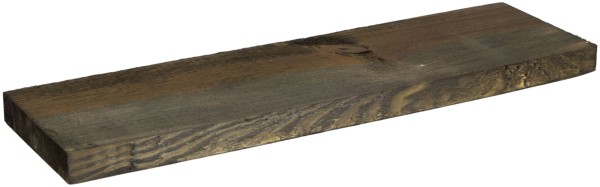 Holzplanke schwarz lasiert 50cm x 14,5cm Holzstärke 3cm aus Nadelholz