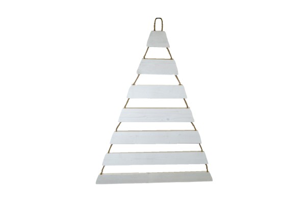 Weihnachtsbaum Adventskalender mit 24 Plätzen in weiß