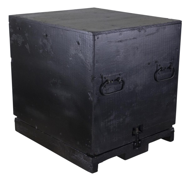 Transportbox Holzbox schwarz gross