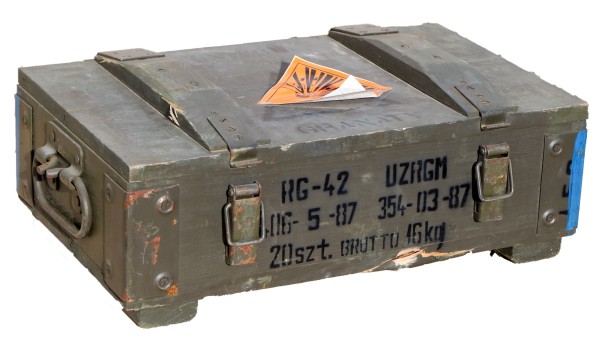 kleine Munitionskiste Box "RG-42"